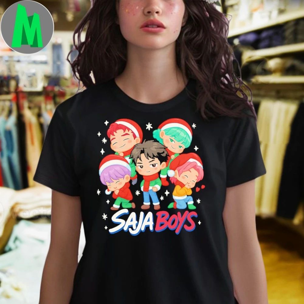 Chibi saja boys christmas hat christmas eve Shirt