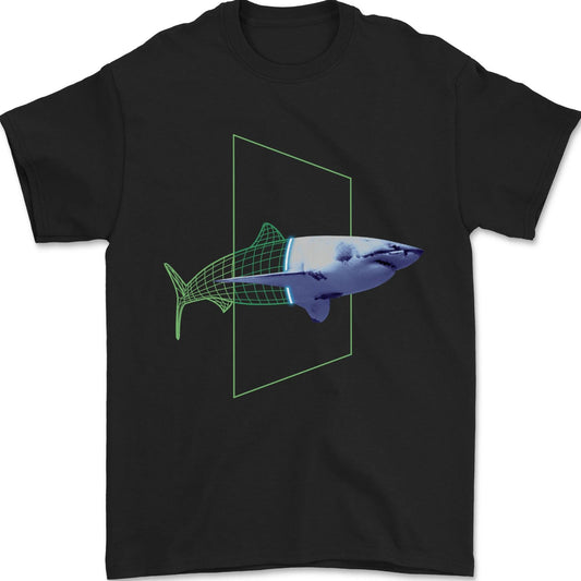 A SCI-FI Shark Mens T-Shirt 100% Cotton