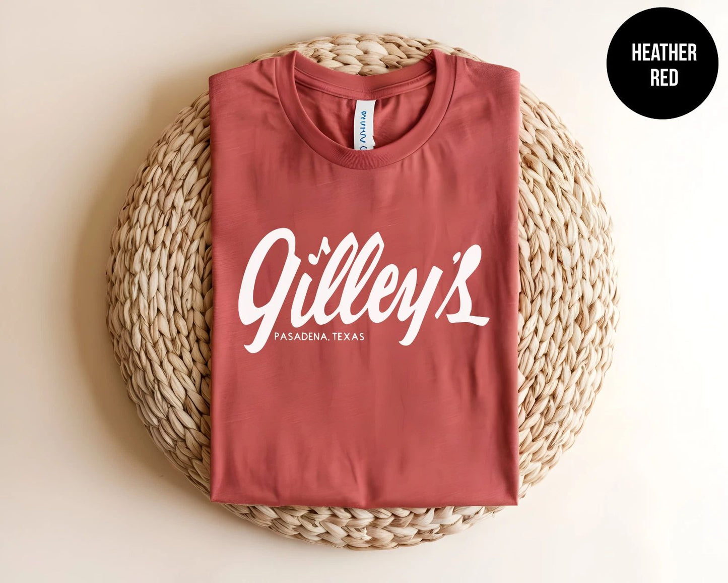 Gilleys Pasadena Texas Shirt Country Western Bar Vintage Style Unisex Tee Gift