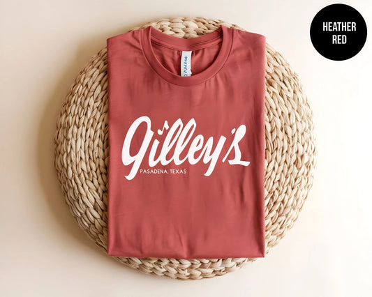 Gilleys Pasadena Texas Shirt Country Western Bar Vintage Style Unisex Tee Gift