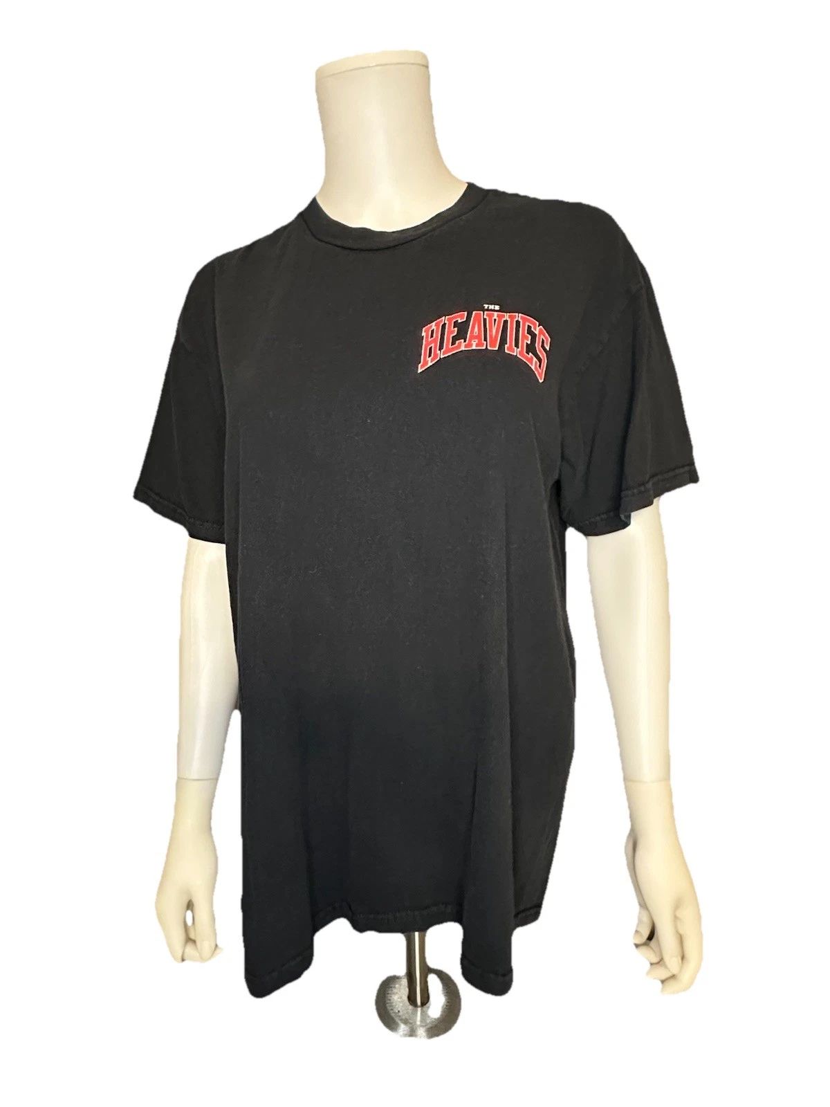 Short Sleeve T-SHIRT Black Heavies Large Armpit To Armpit 21” Length 27.5”