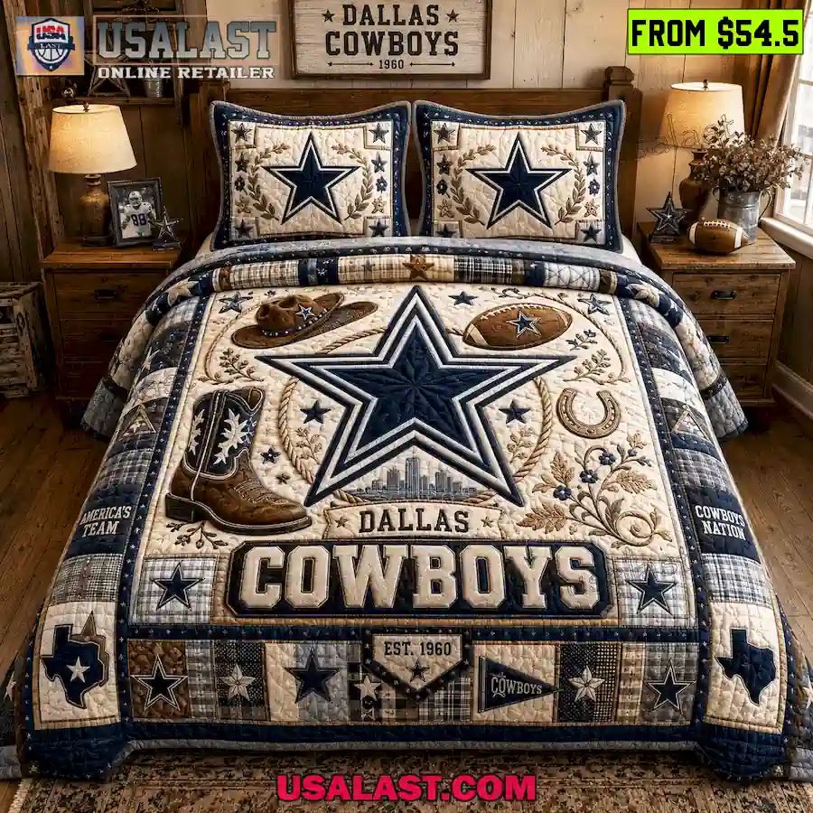 Dallas Cowboys America’s Team Quilt Bedding Set
