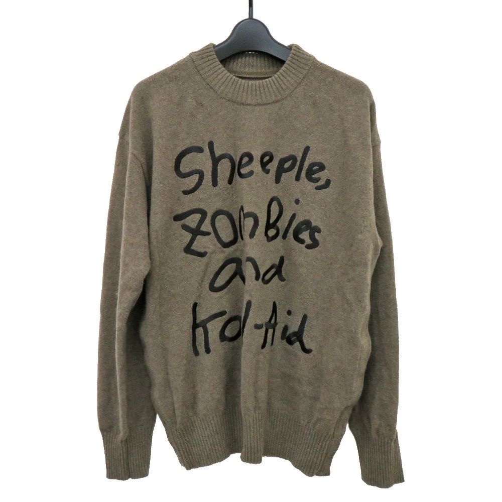 SACAI Sakai MADSAKI Embroidered Crew Neck Knit Long Sleeve A Used