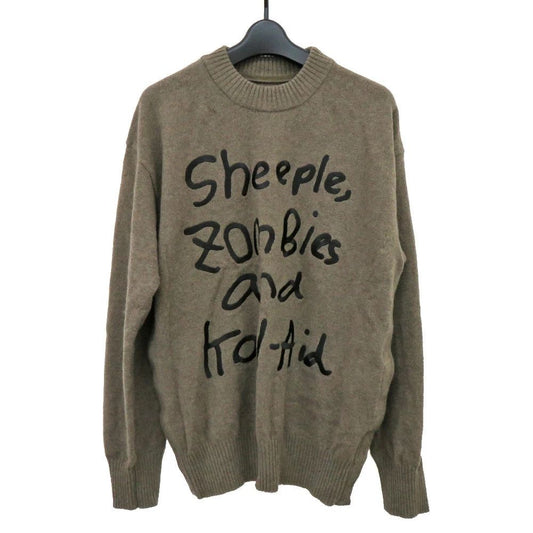 SACAI Sakai MADSAKI Embroidered Crew Neck Knit Long Sleeve A Used