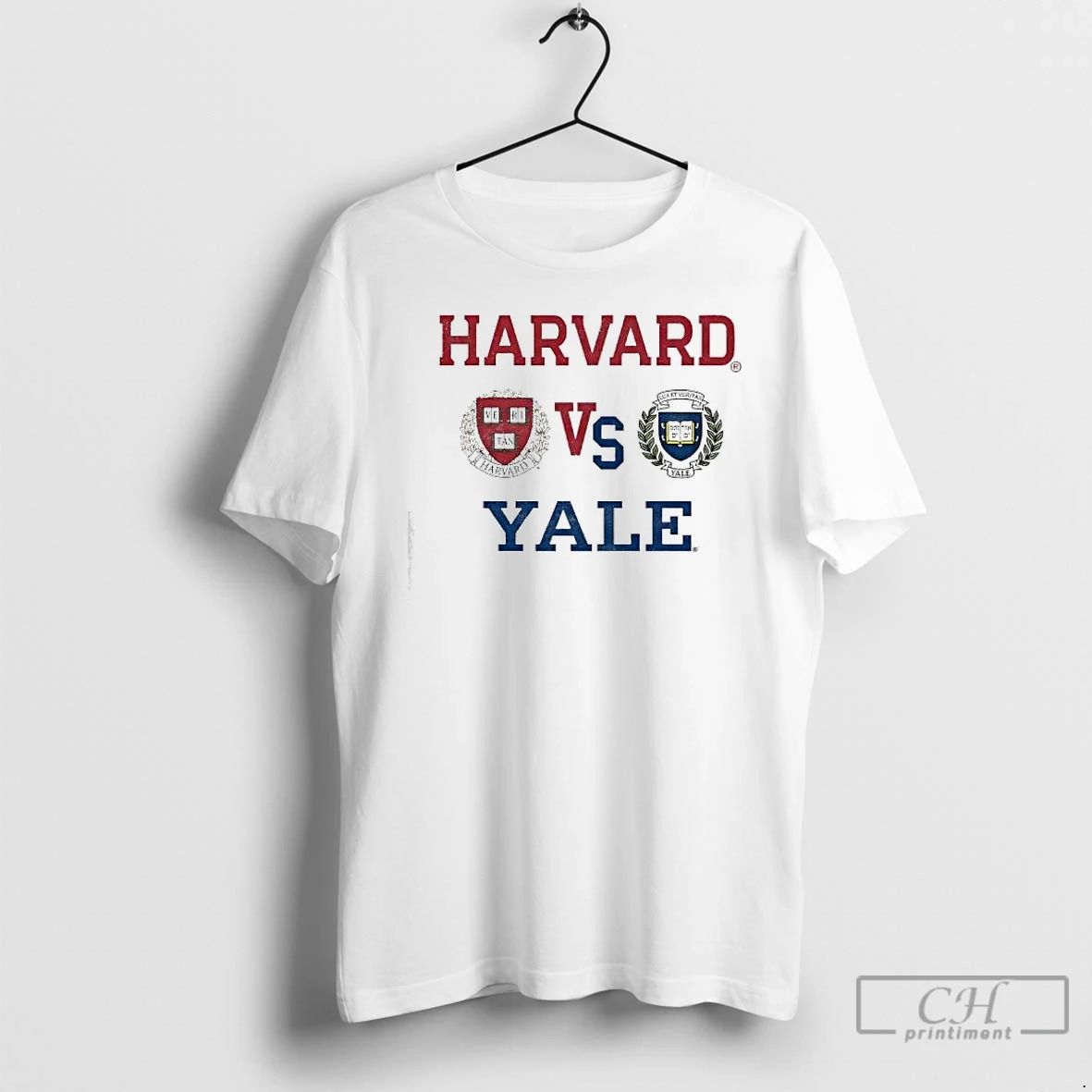 Premium Harvard University And Yale University Logo T Shirts