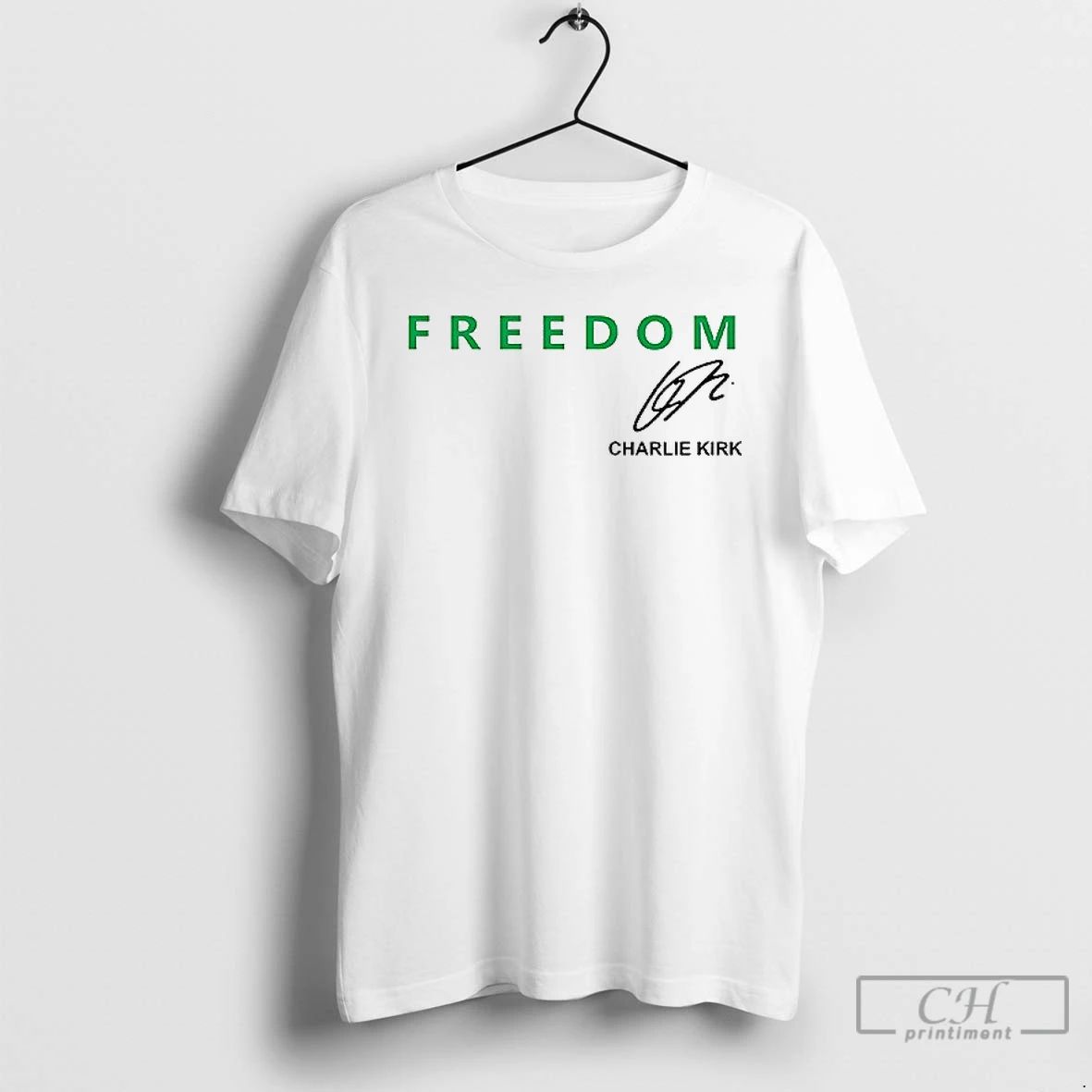 Premium Charlie Kirik X University Of North Dakota Freedom Signature 1 Sided T Shirts