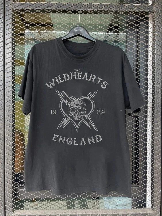 New The Wildhearts Band England 1989 Black T Shirt Full Size S-5XL BL2129