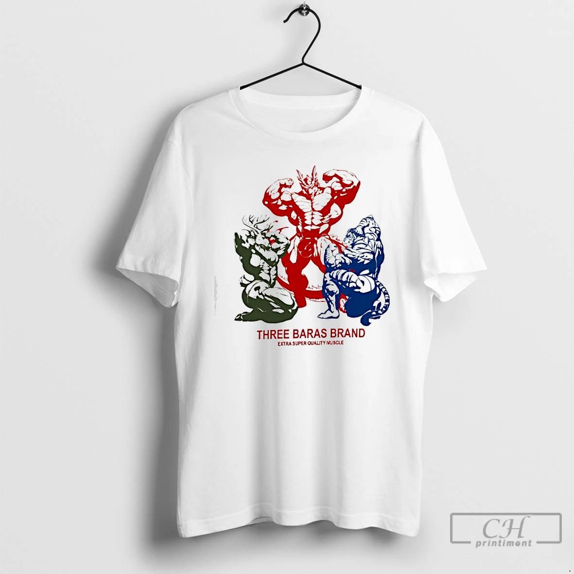 Premium Three Baras Brand Extra Super Quality Muscle Graphic T Shirts