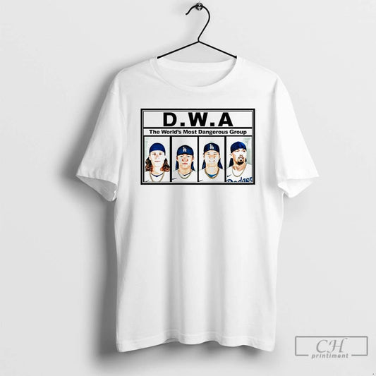 Classic La Dodgers Dwa The Worlds Most Dangerous Group T Shirts
