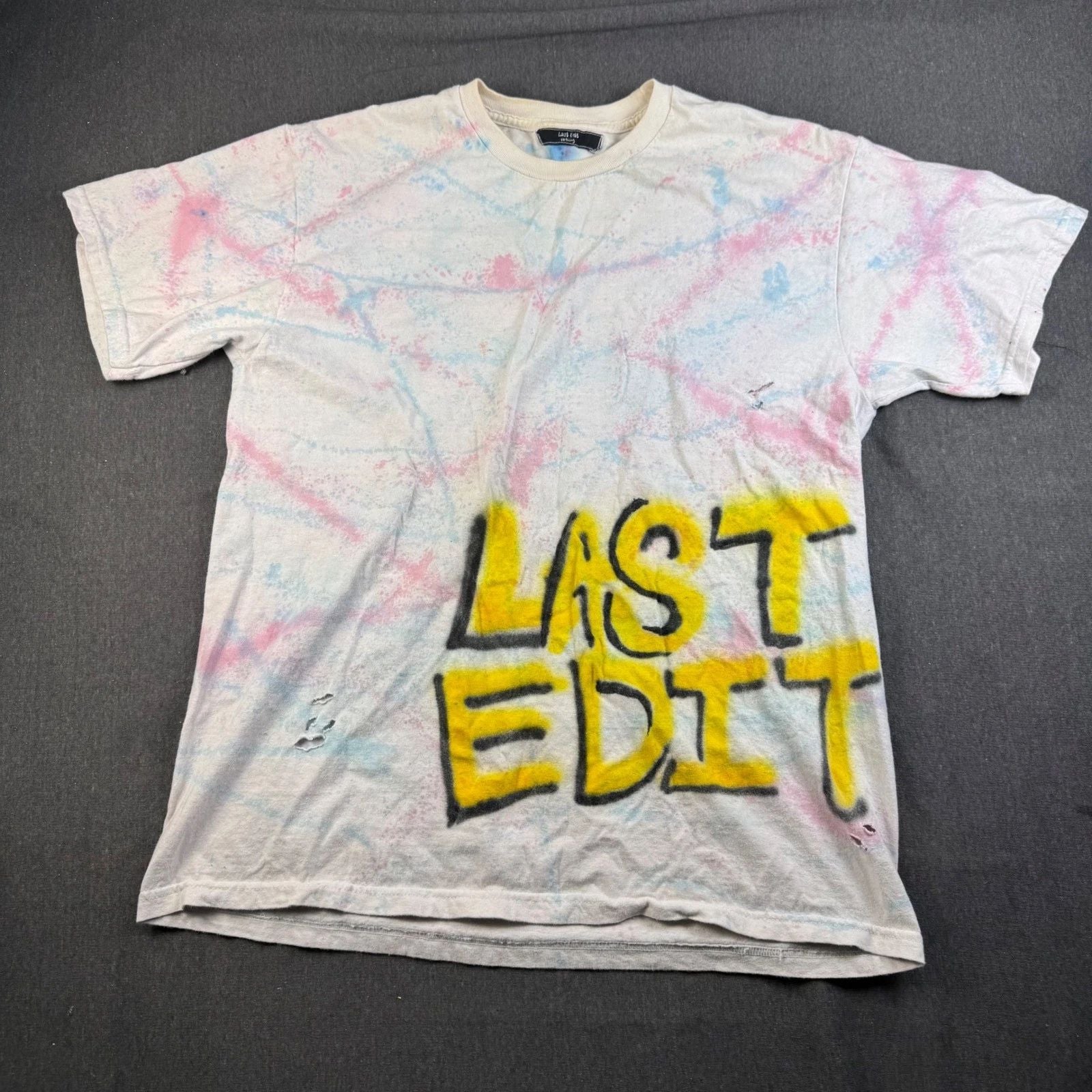 Last Edit Clothing T Shirt Graffiti Design Streetwear Mens