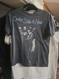 VINTAGE 1984 Crosby Stills & Nash Shirt CSN In Concert Tour Rock Music Band Sz M