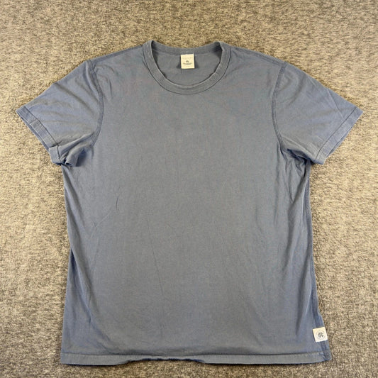 Reigning Champ Shirt Mens Large Blue Crewneck Tee T-Shirt Soft Casual Canada