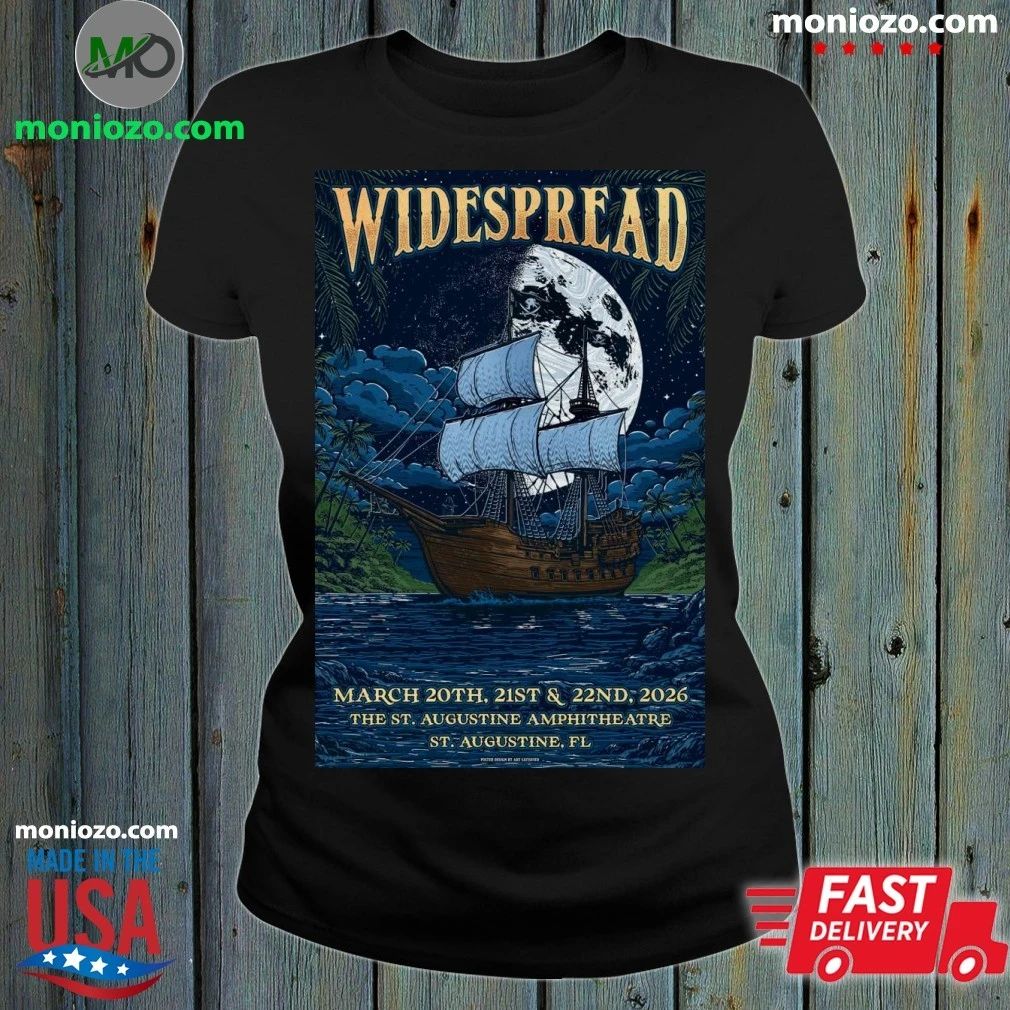 Original Widespread Panic Saint Augustine, FL March 20-22 2026 Saint Augustine Amphitheatre Tour Poster Shirt
