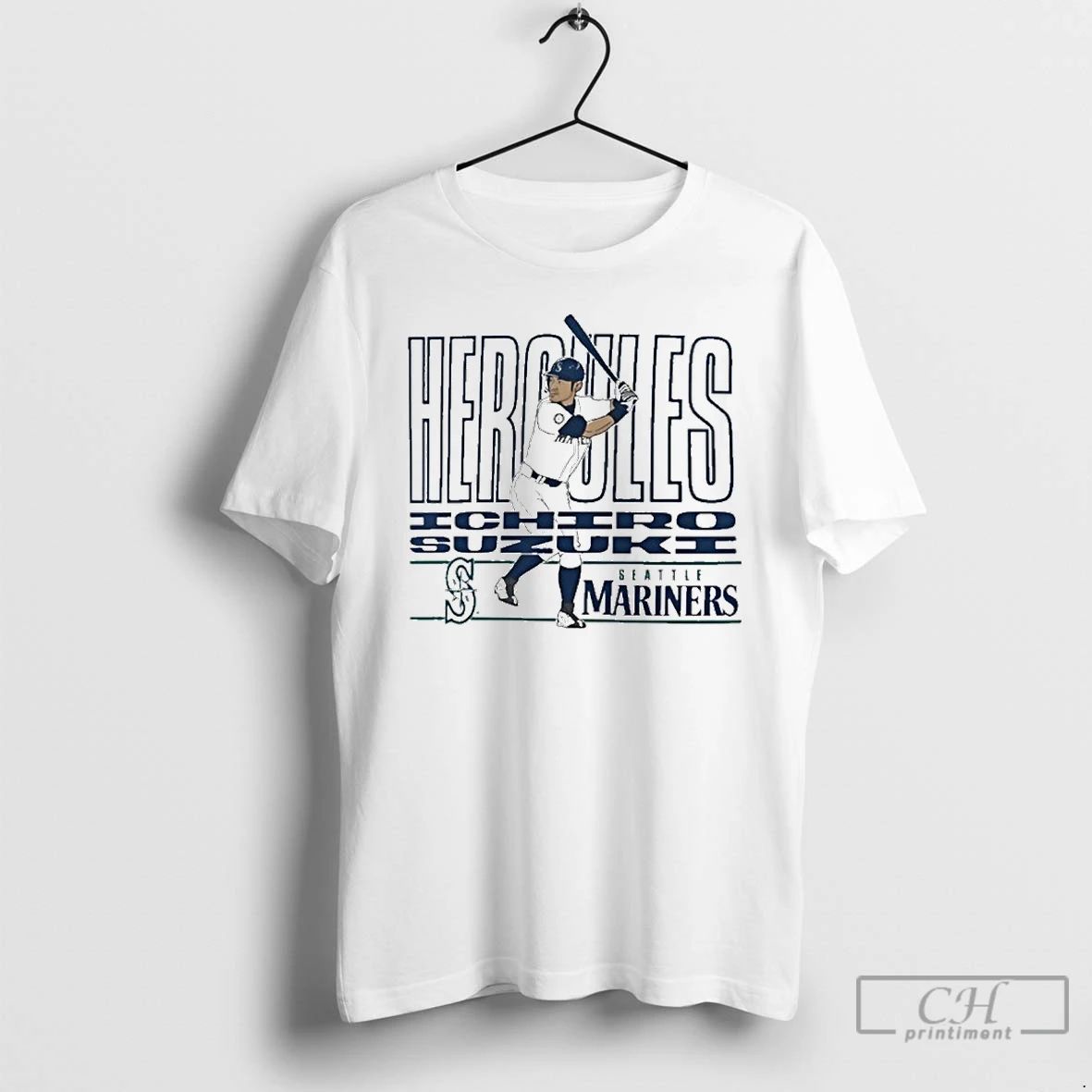 Premium Ichiro Suzuki Seattle Mariners Cooperstown Player T Shirts