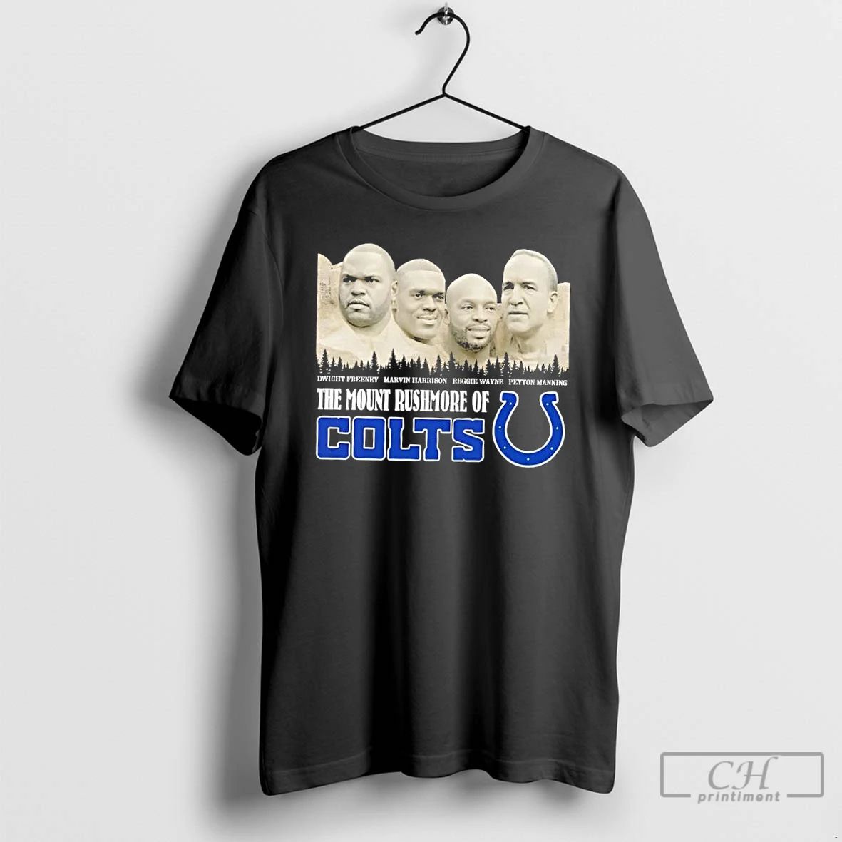 Premium Dwight Freeney Marvin Harrision Reggie Wayne Peyton Manning The Mount Rushmore Of Indianapolis Colts