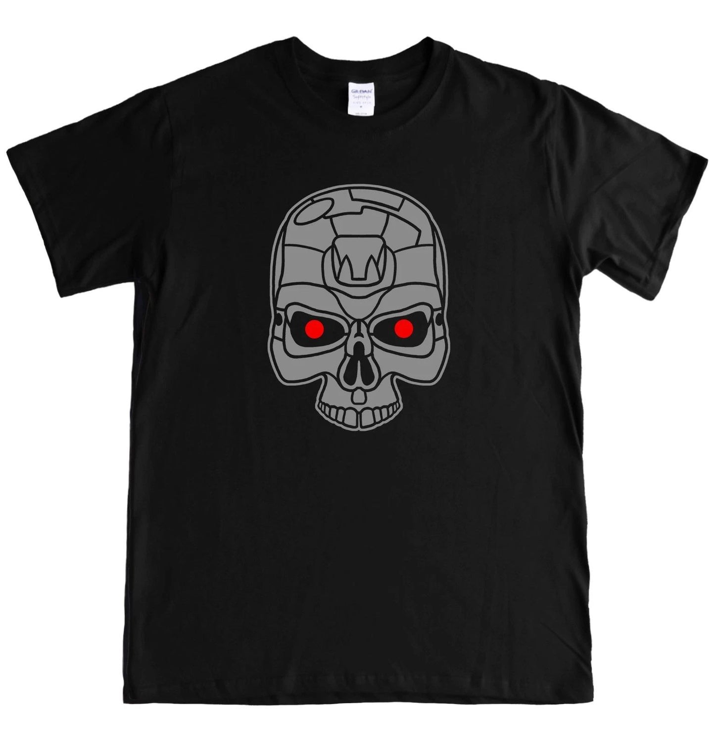 TERMINATOR SKULL T-Shirt, Skynet, Cyberdyne, Movie Film Black top tee, S - 5XL