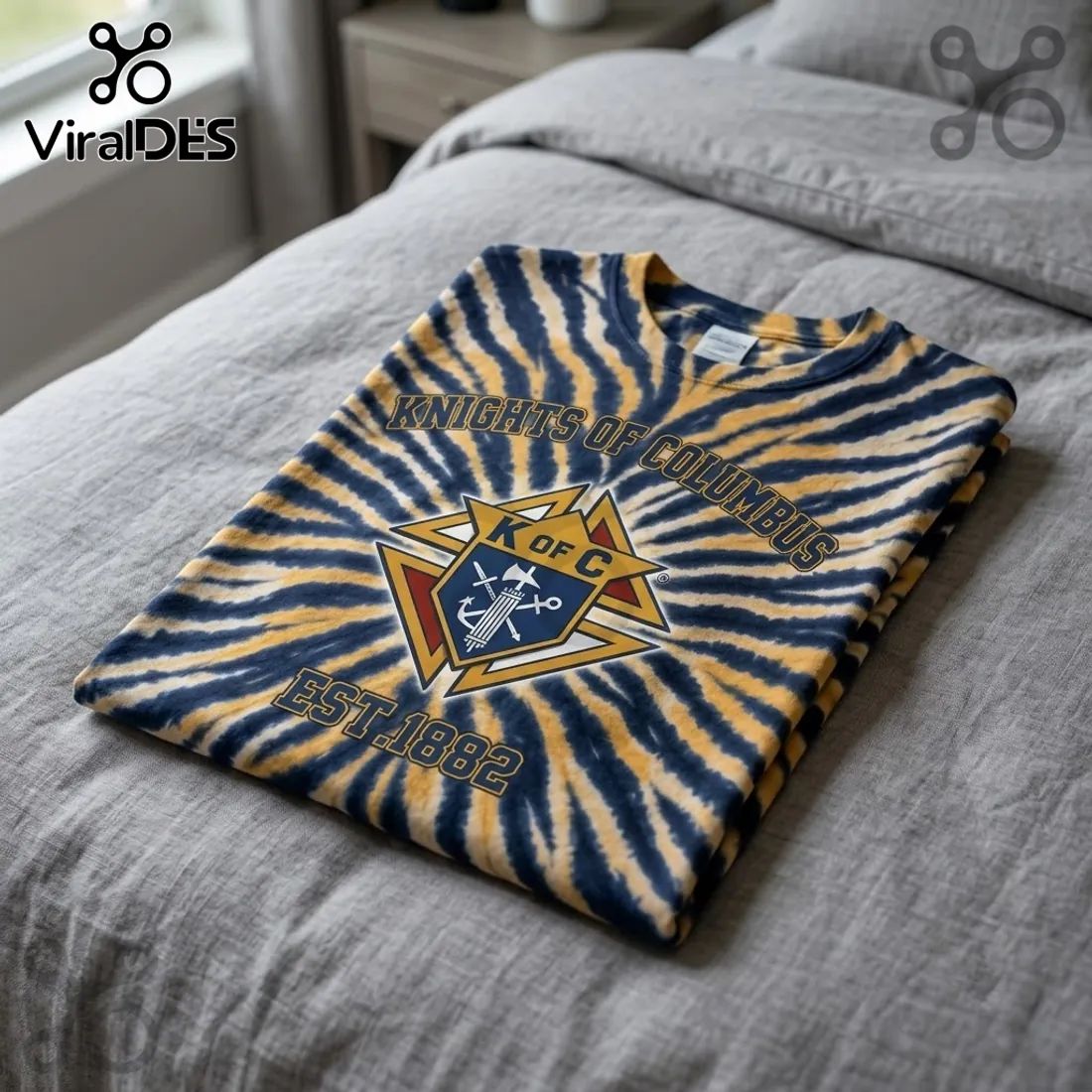 Knights of Columbus EST1882 Tie Dye T-Shirt
