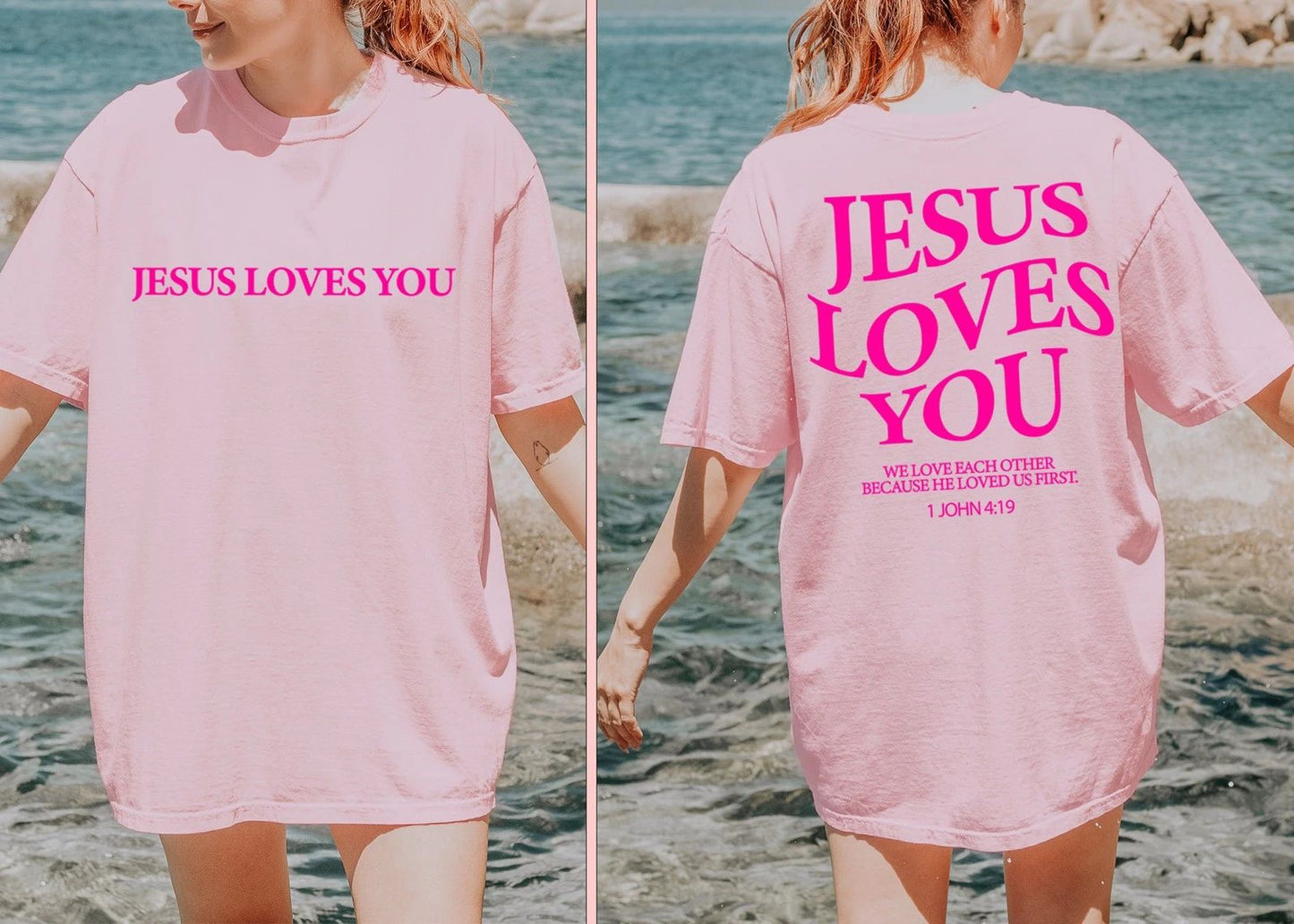 Jesus Loves You Comfort Colors Tees, Jesus T-Shirt,Christian Shirt,Aesthetic Tee