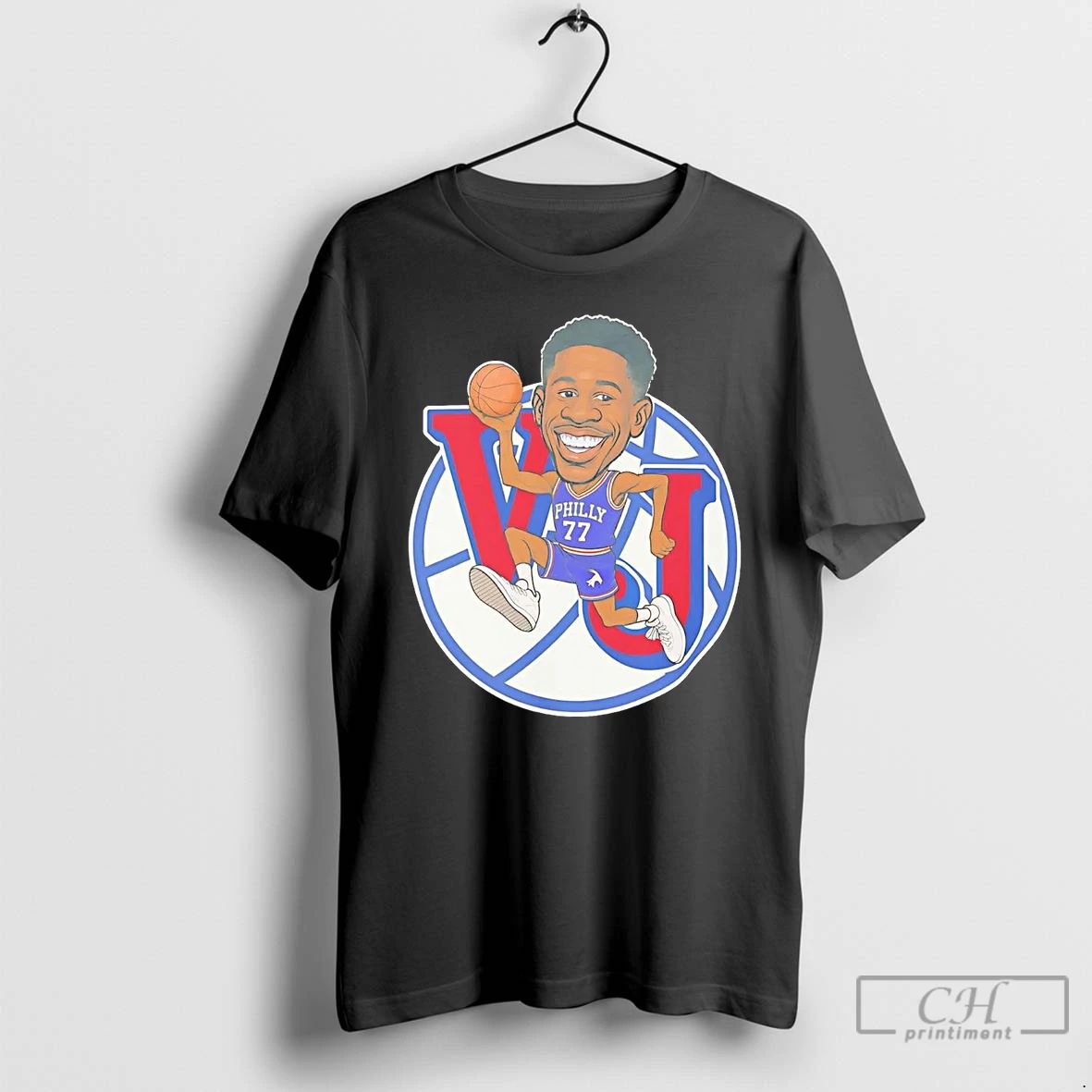 Classic Vj Edgecombe Rookie Caricature Philadelphia 76ers T Shirts