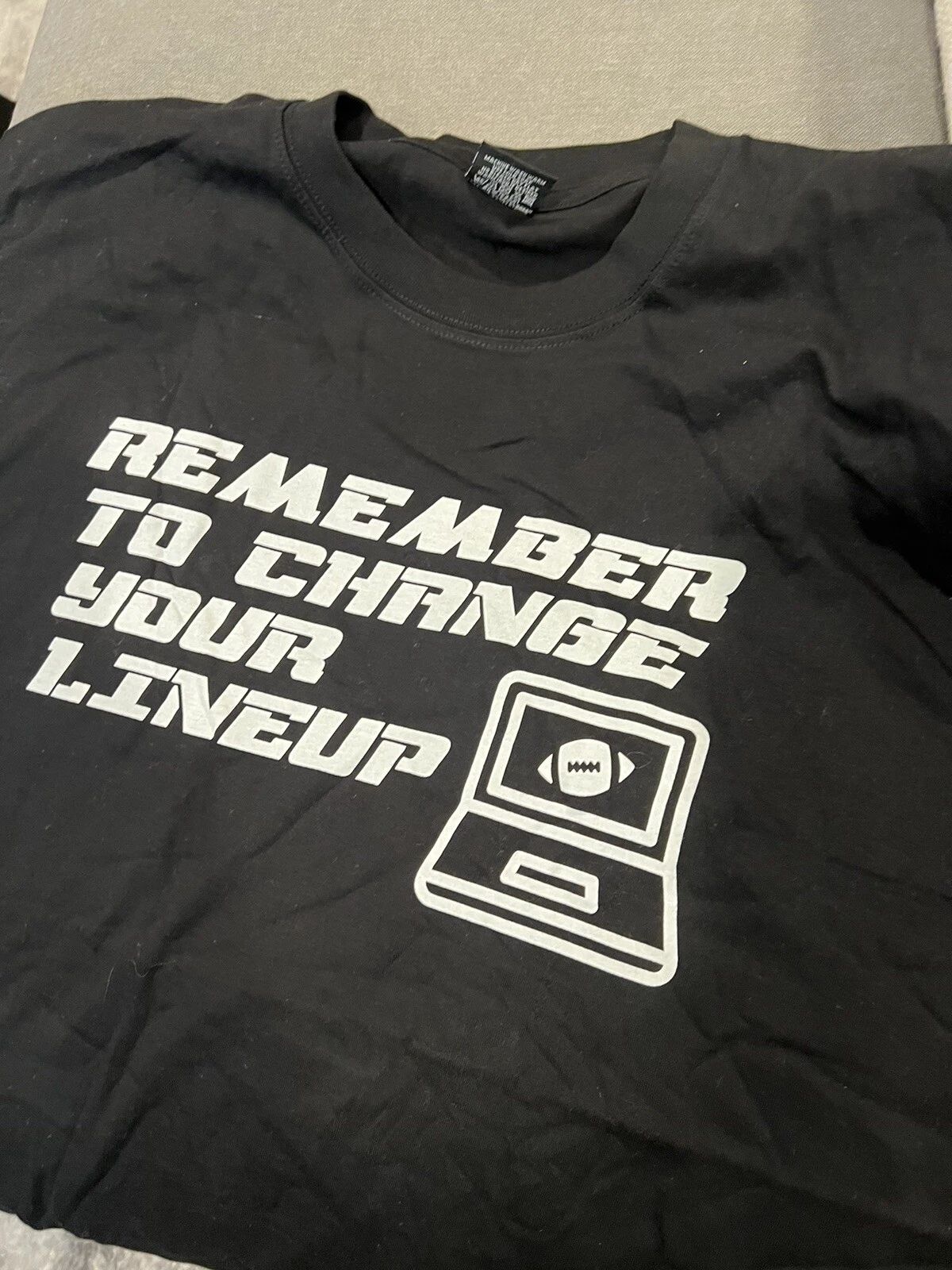 Remember To Change Your Lineup Fantasy Football Draft Shirt Size 2XL