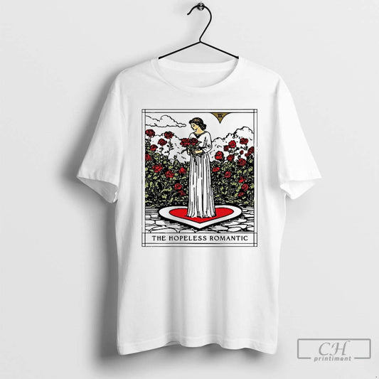 Premium The Hopeless Romantic Tarot Card Valentines Day T Shirts
