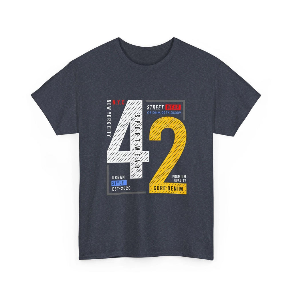 42 Number Graphic T-Shirt Street Urban Vintage Athletic Style Cool Gift T-Shirt