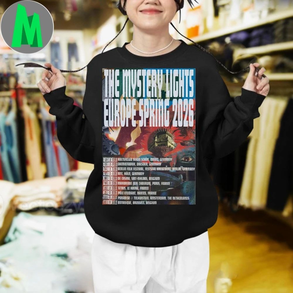 The Mystery Lights Tour Europe Spring 2026 Poster Shirt