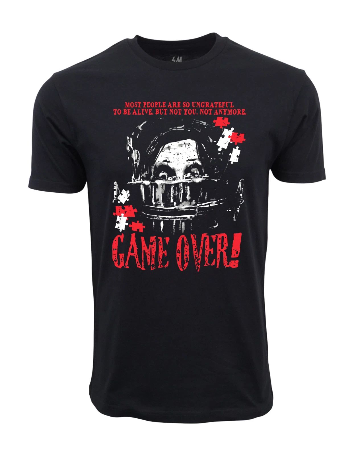 Game Over Horror Graphic T shirt