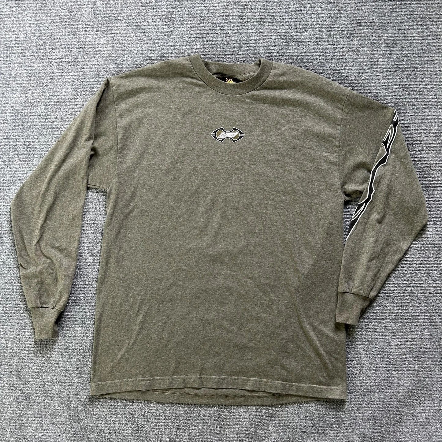 Year Of The Dragon Shirt Mens XL Olive Green Long Sleeve Graphic Dragons 2000s