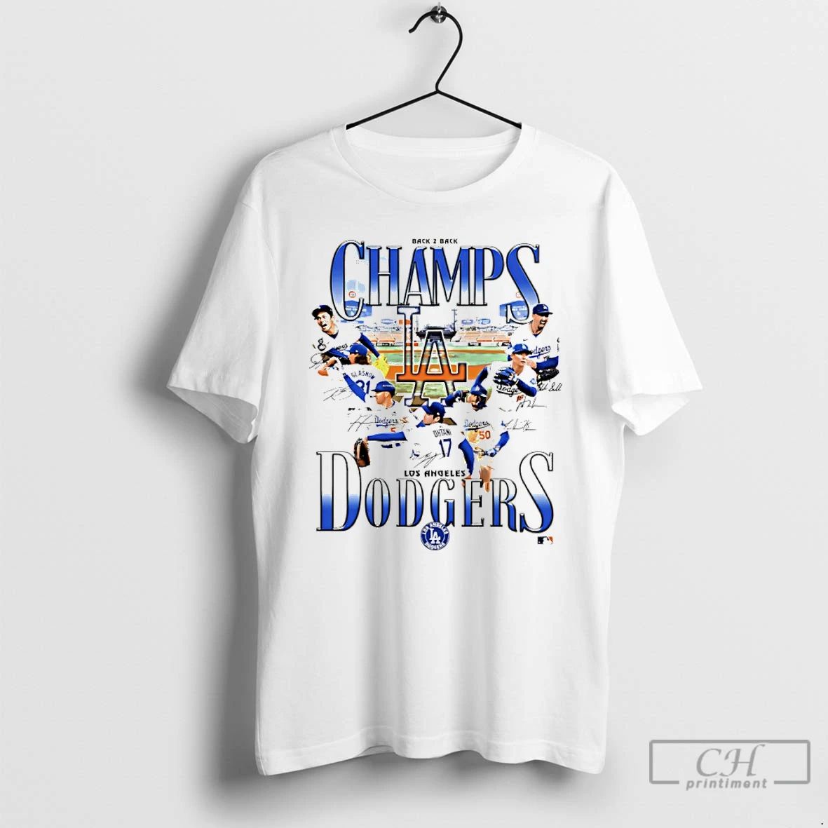 Classic La Dodgers 2025 World Series Champions Back To Back Graphic T Shirts