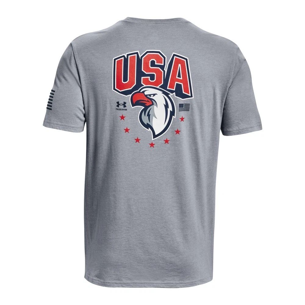 Under Armour 1379220 Men's UA Freedom USA Eagle T-Shirt Short Sleeve Tee