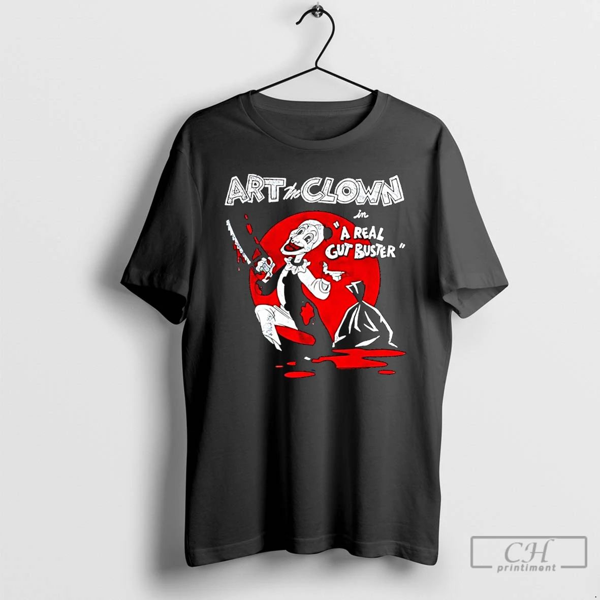 Classic Art The Clown In A Real Gut Buster Graphic T Shirts
