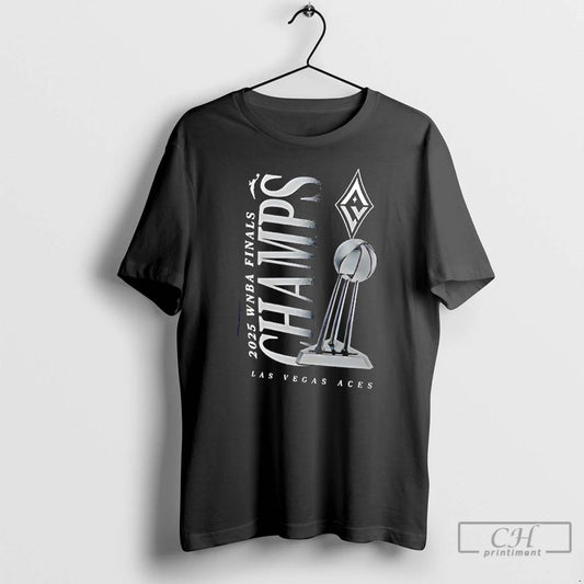 Premium Las Vegas Aces 2025 Wnba Finals Champions Trophy T Shirts