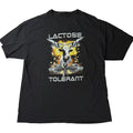 Men's Large T Shirt Funny Meme Lactose Tolerant Cow missiles Trendy EUC Shein