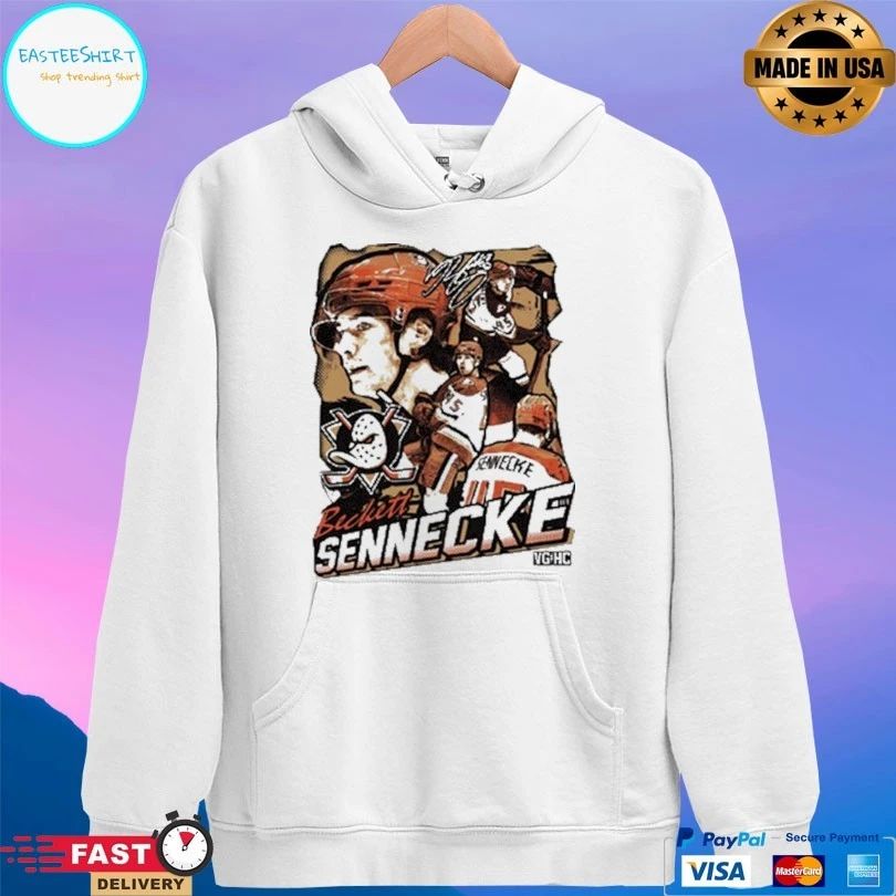 Anaheim Ducks Beckett Sennecke The Kid Collage T-shirt