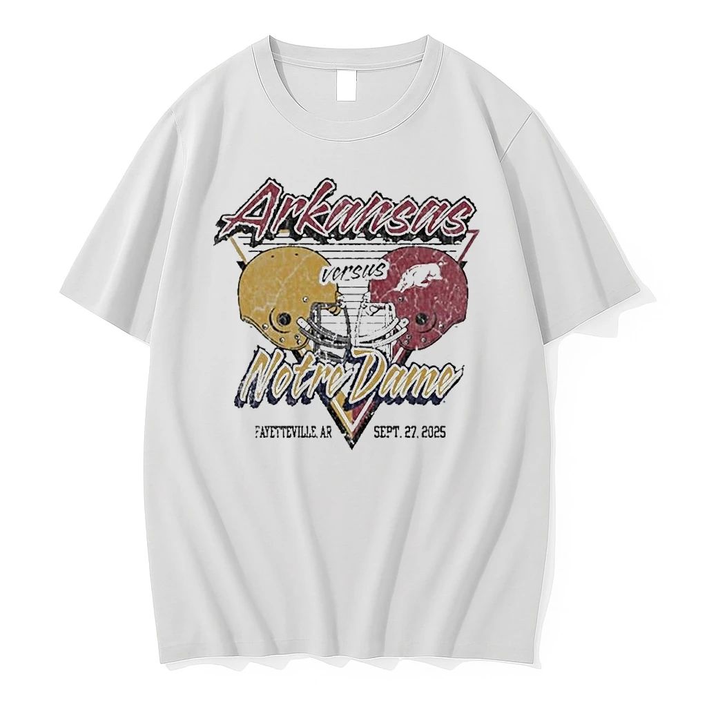 Arkansas Razorbacks Vs Notre Dame Fighting Irish 2025 Gameday Football Tshirts Sweater