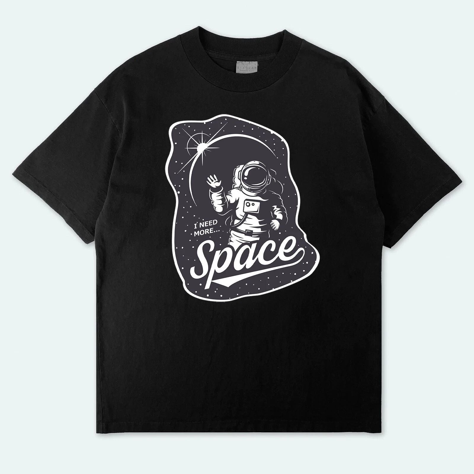 "NEED-MORE-SPACE" - (BLACK) - OBLYVIAN GRAPHIC TEE