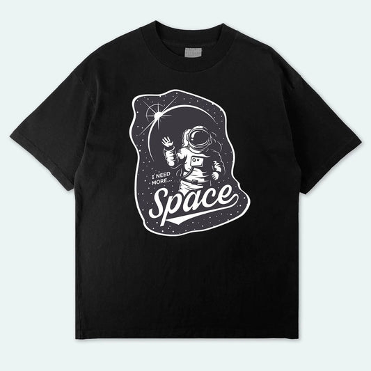 "NEED-MORE-SPACE" - (BLACK) - OBLYVIAN GRAPHIC TEE