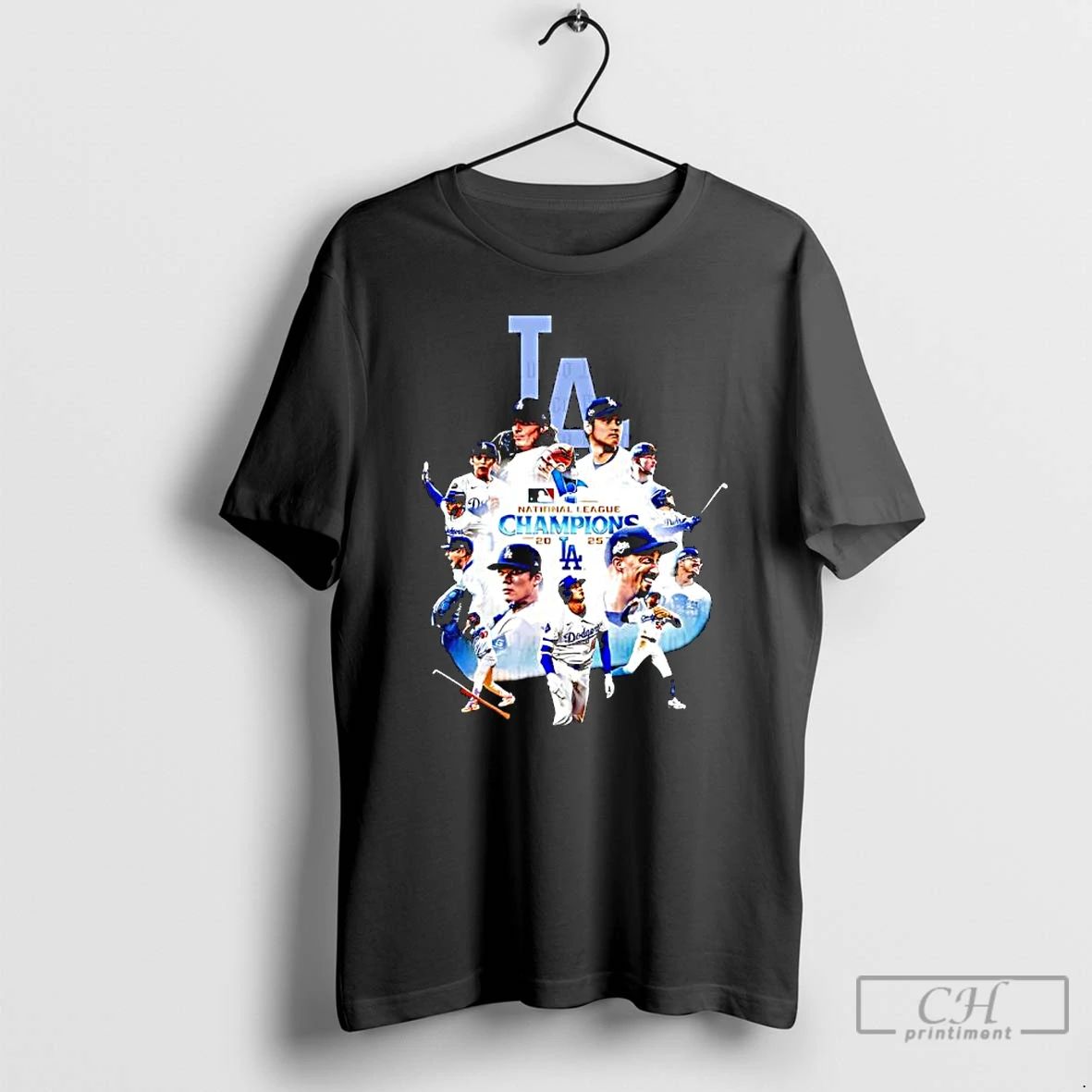 Premium La Dodgers 2025 National League Champions All Players Graphic T Shirts