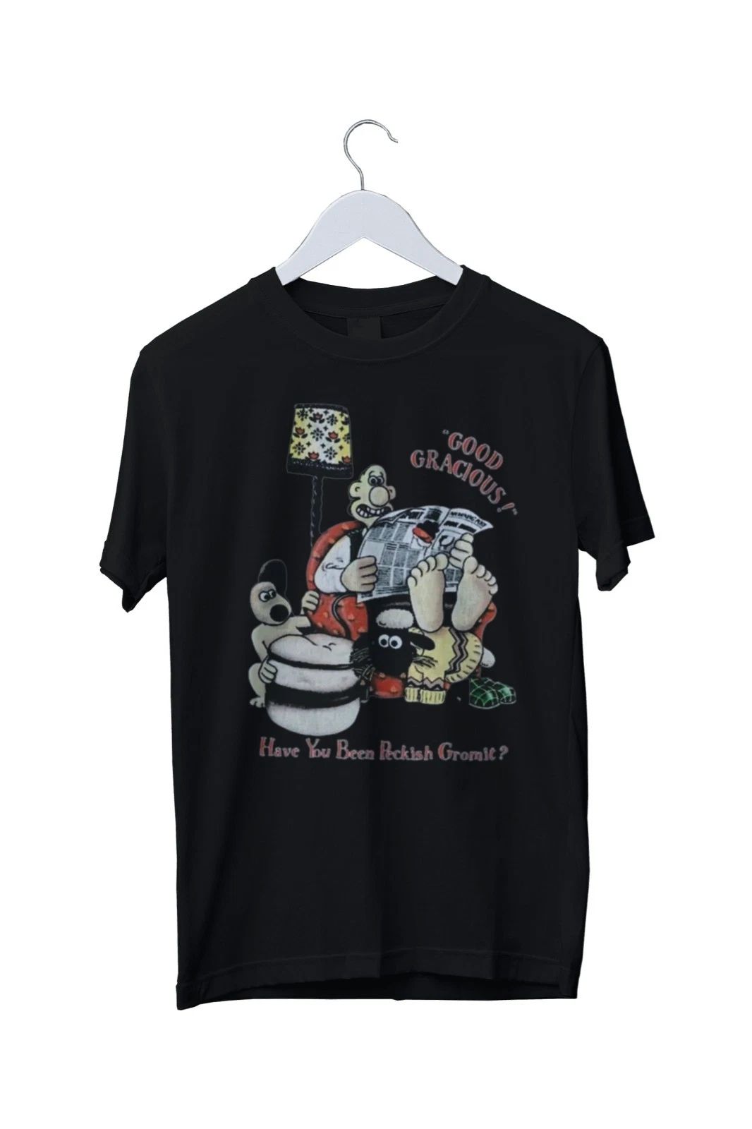 Vtg Wallace & Gromit Graphic Print Mens Unisex T-Shirt S M L XL 2 3 4 XL
