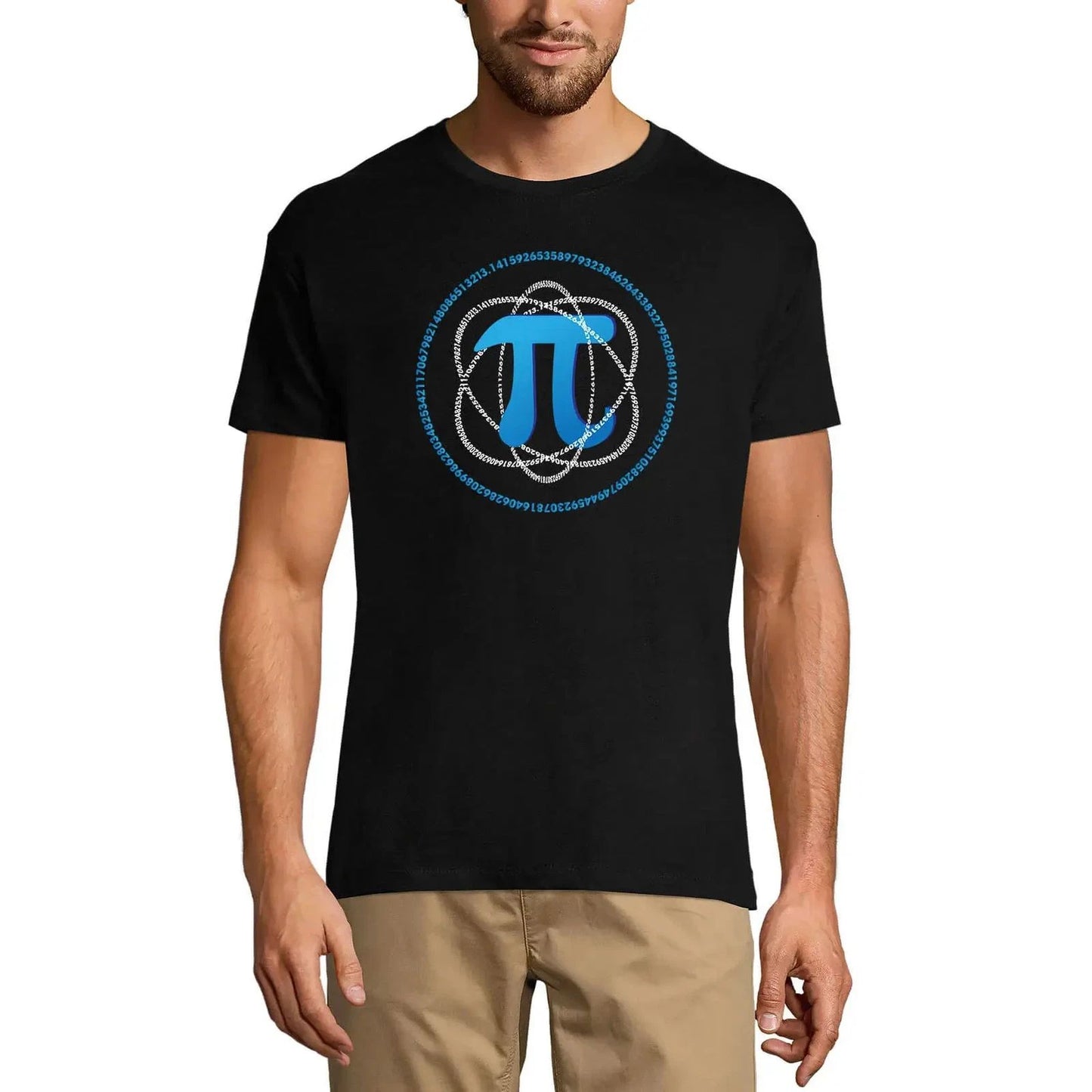 Men's Graphic T-Shirt Pi Number Pi Blue Atom Nerd Eco-Friendly Limited Edition