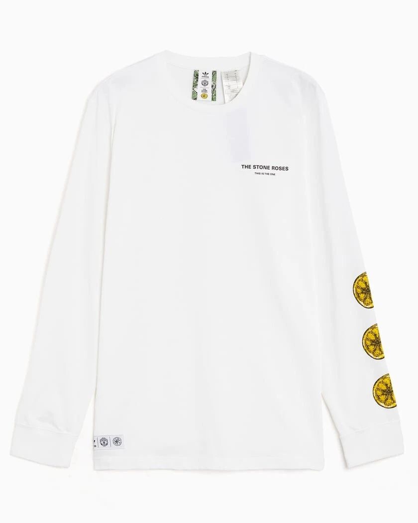 adidas X Manchester United X Stone Roses Long Sleeve T Shirt XL 25.5" PTP
