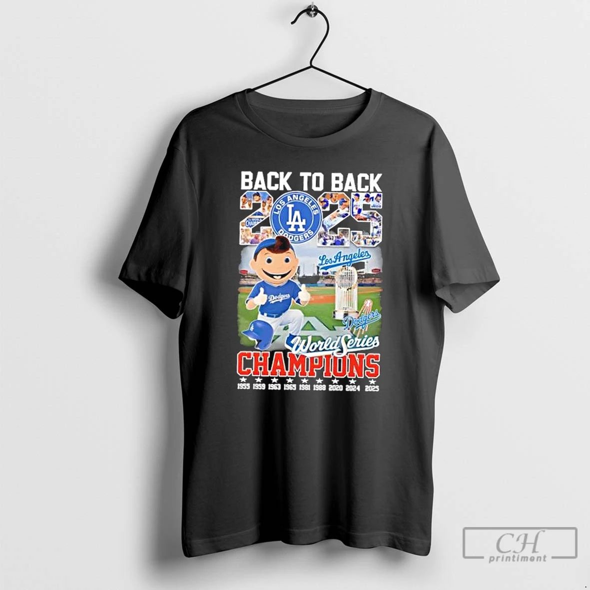 Premium Back To Back 2025 World Series Champions 9x Times Los Angeles Dodgers T Shirts