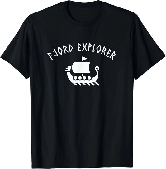 Funny Viking Pun Fjord Explorer Scandinavian Humor T-Shirt
