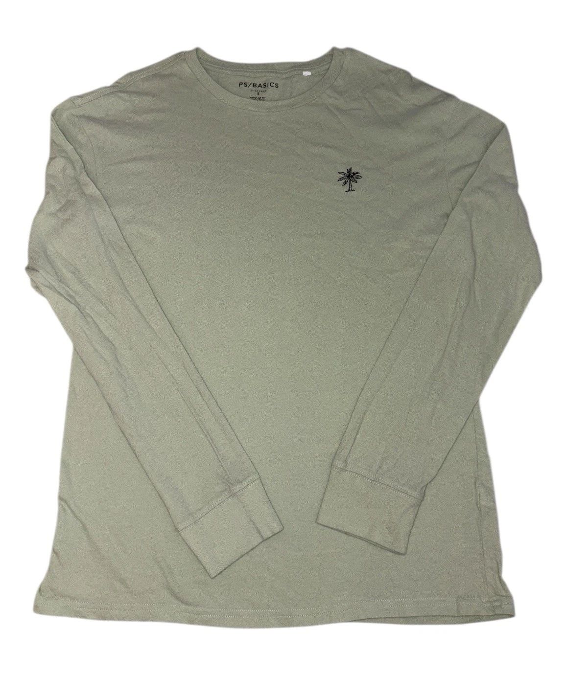 Pacsun Long Sleeve Tee Men's Small T-Shirt Green Palm Tree P/S Basics
