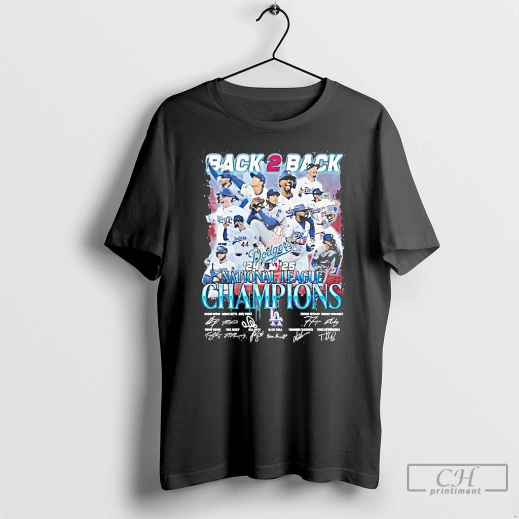 Premium Dodgers Champions Back 2 Back 2025 T Shirts