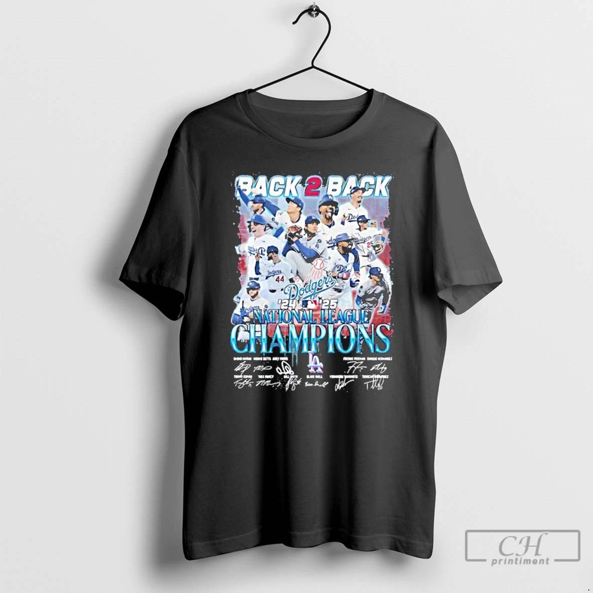 Premium Dodgers Champions Back 2 Back 2025 T Shirts