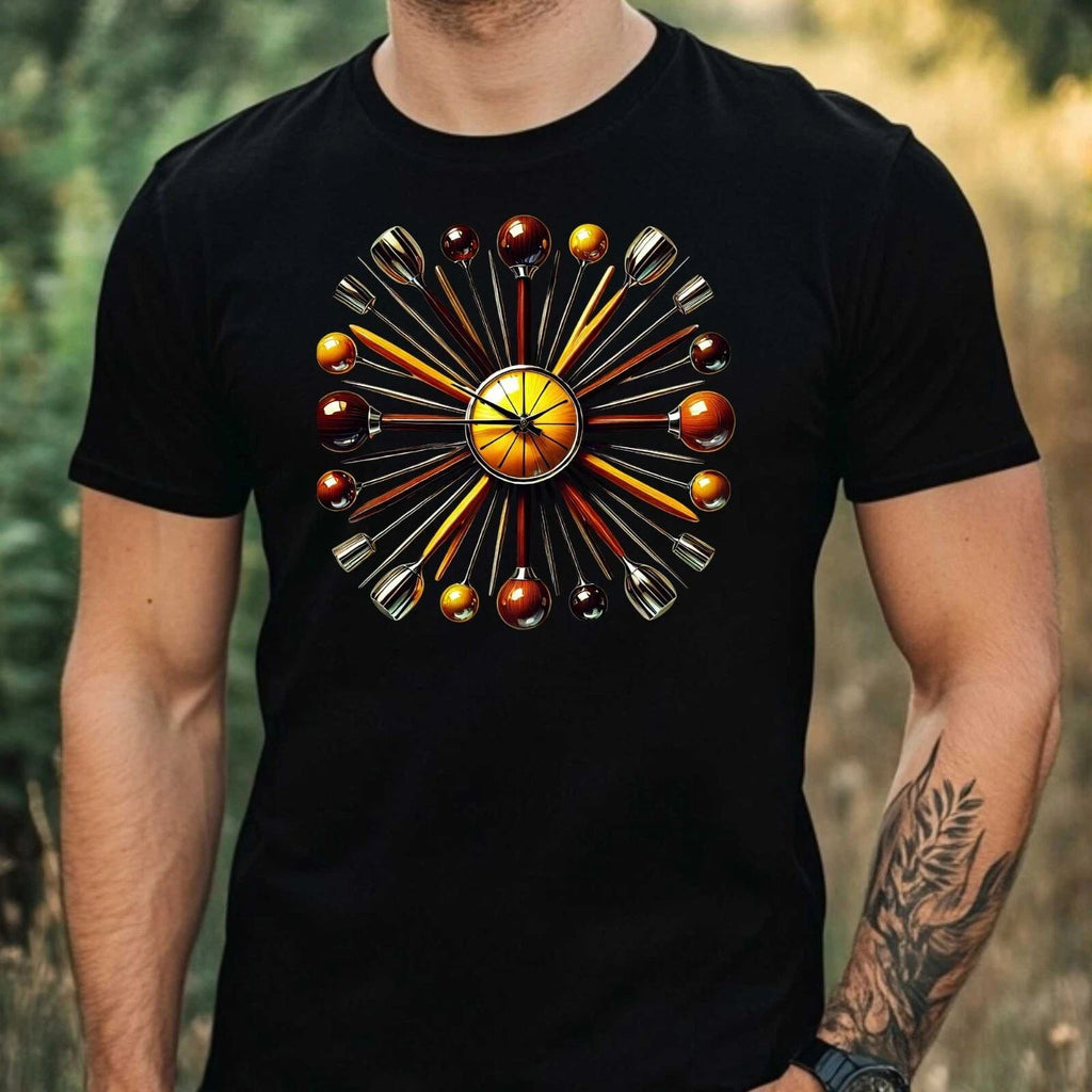 Mens Modern Interior Motif Cotton T-Shirt Size XS to 5XL