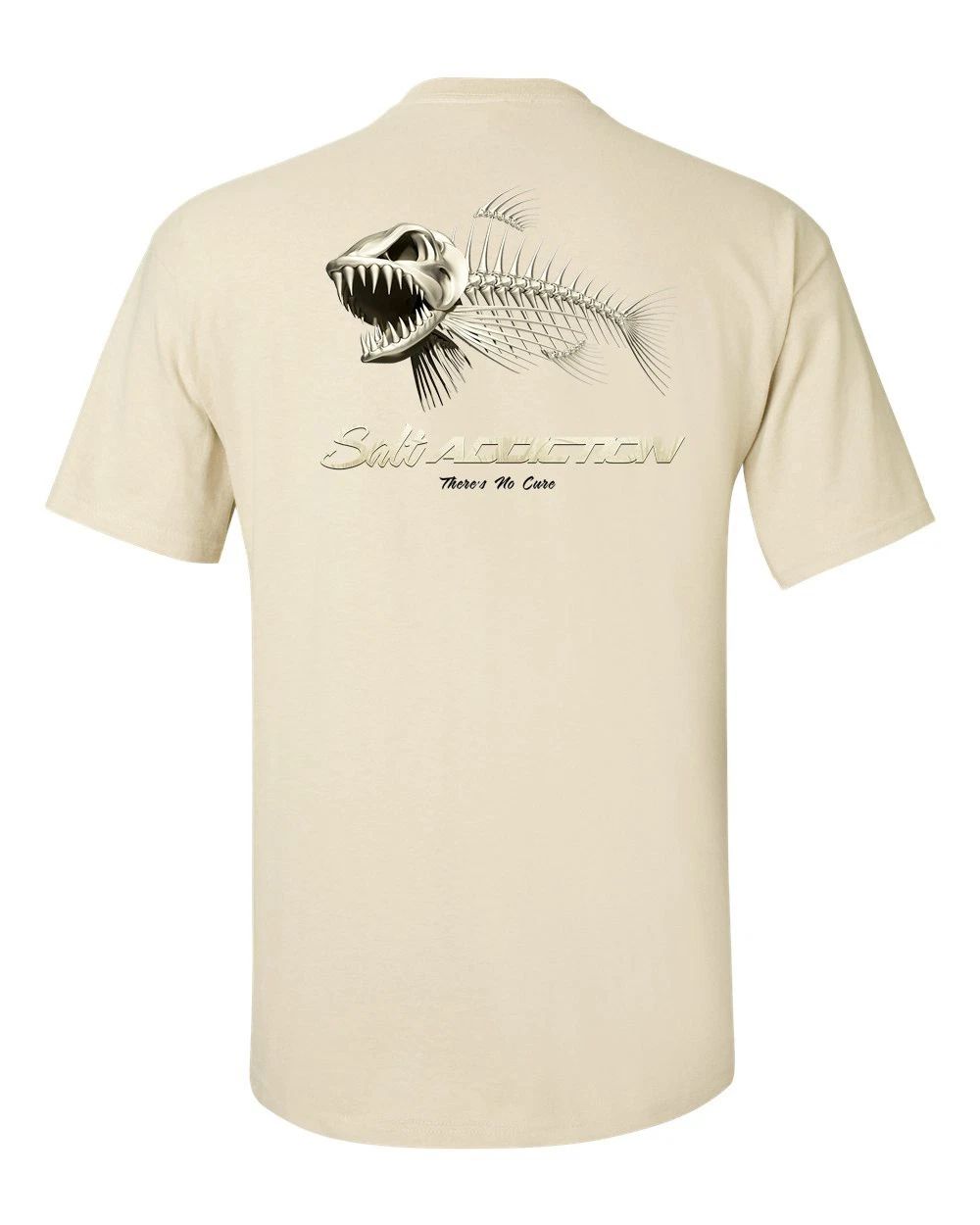 Salt Addiction Saltwater Bonefish Flats Fishing Short Sleeve T Shirt  Ocean