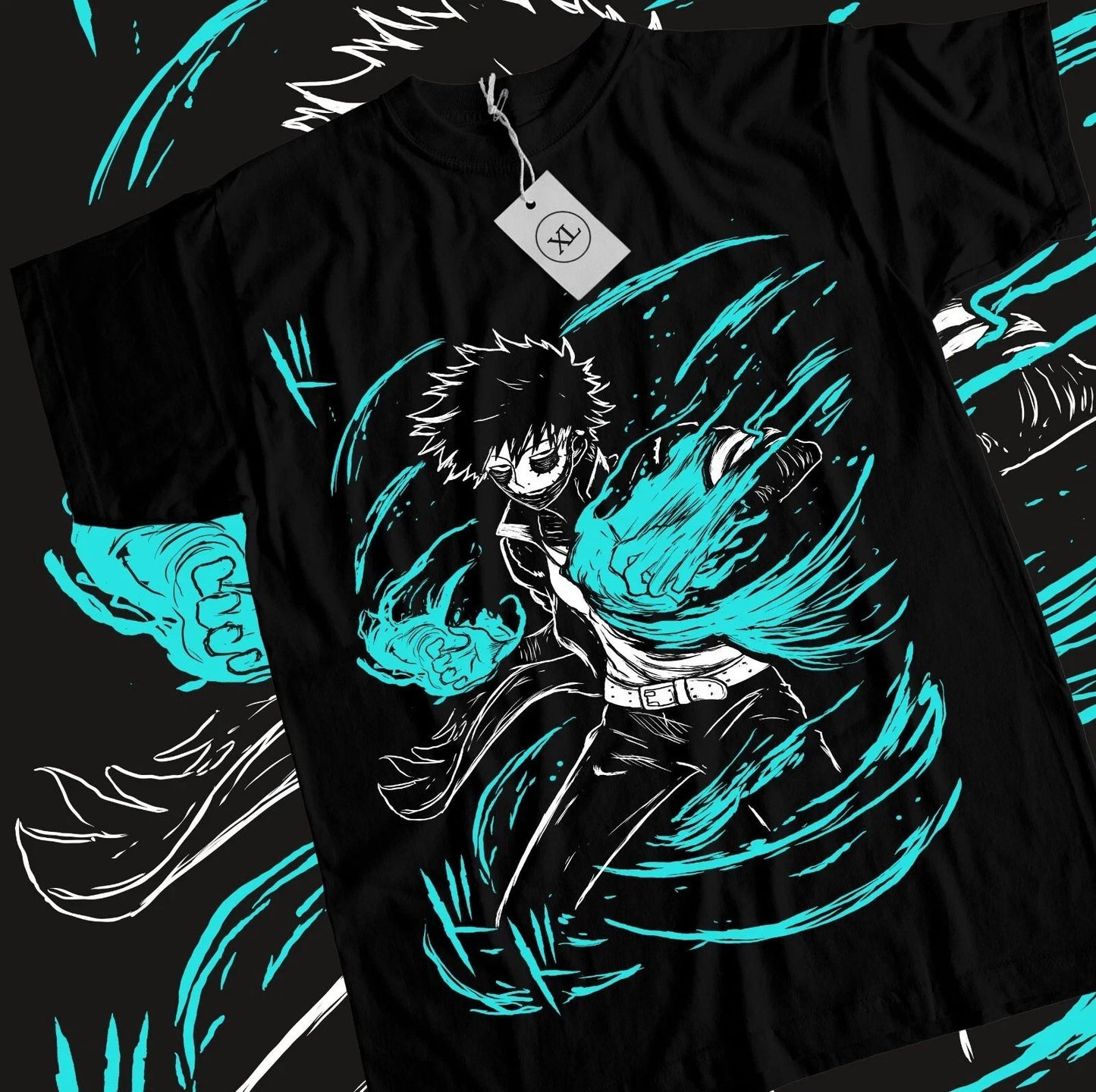 Dabi T-shirt My Hero Academia Mha Toya Todoroki Anime Gift T-Shirt Black